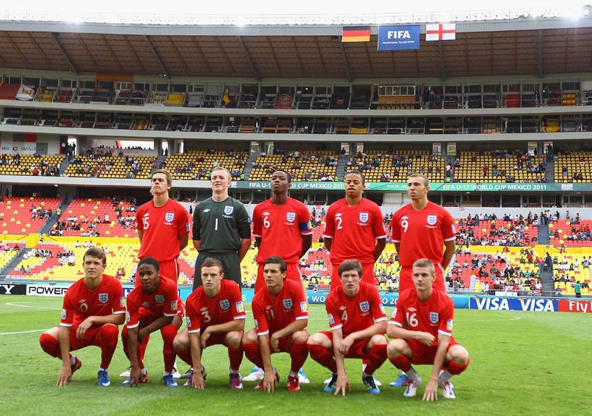 England's team to face Germany.
